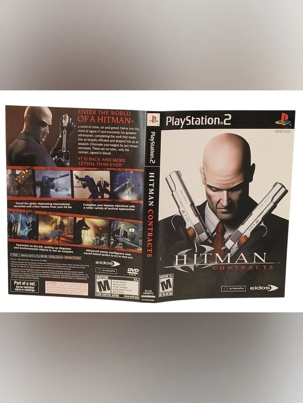 [ARTWORK ONLY] PS2 Hitman: Contracts (Sony PlayStation 2, 2004) NO GAME/ NO CASE